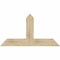 Ekena Millwork Portland Rough Sawn Timber Gable Bracket, Douglas Fir, 48"W x 26"H x 2"D x 6"F, 13/12 Pitch GBW048X26X0206POR00RDF - alternate 1